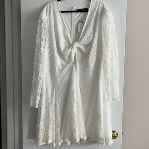Fashion to Figure White Lace Dress